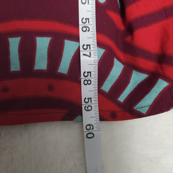 Red and Blue Geometric Maxi Dress - Picture 5 of 5